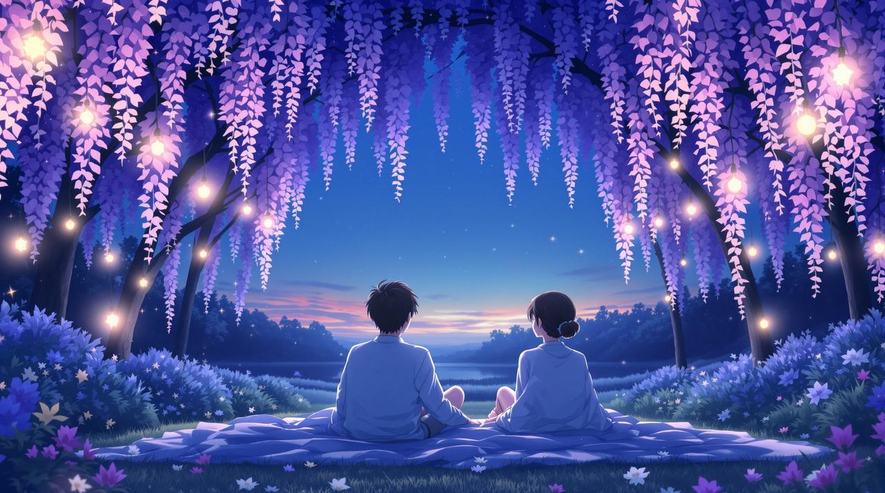 韩国短剧网站资讯 - 七夕特别企划：「紫藤之约」情侣短剧马拉松
